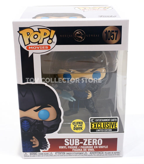 Sub Zero 1057 Funko Vinyl Figure Mortal Kombat Exclusive Glow